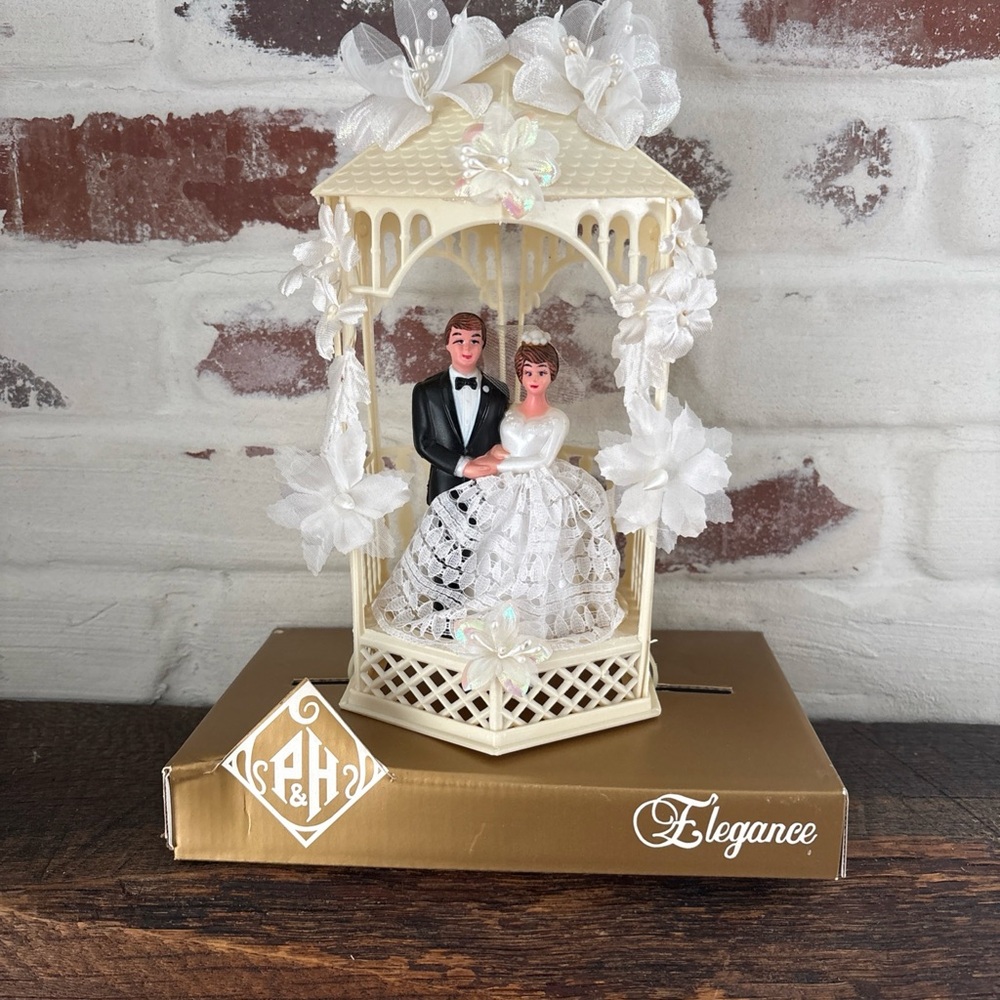 Pfeil & Holing NY VTG 1950-60’s Wedding Cake Topper NOS In Package Plastic RARE - Picture 2 of 16